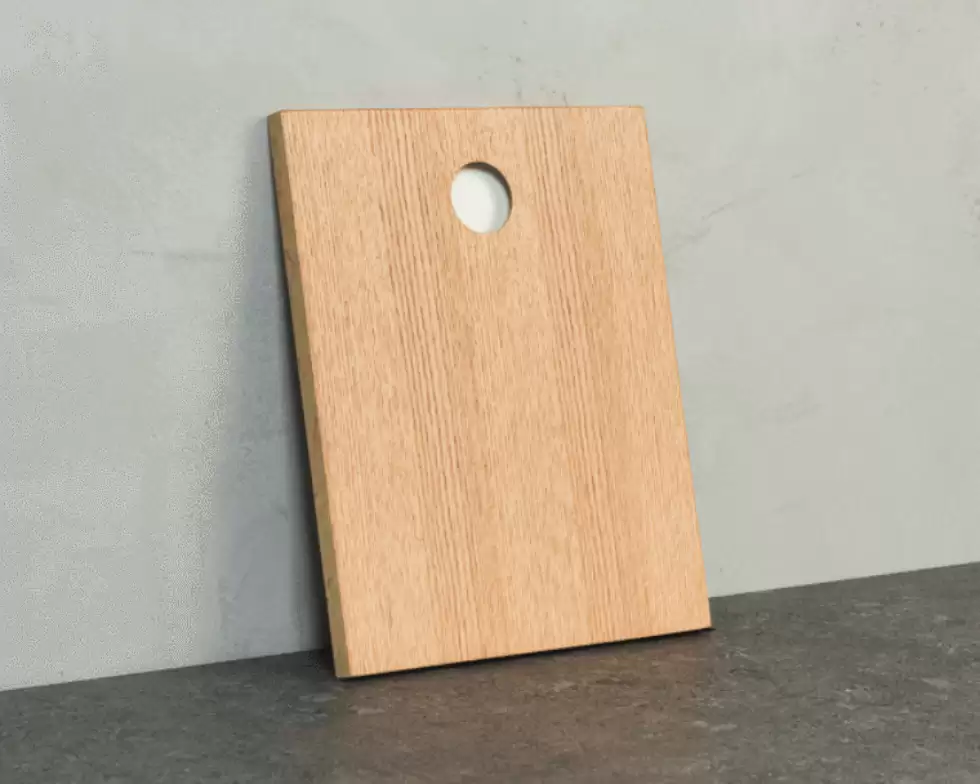 RED OAK ROUND SATIN