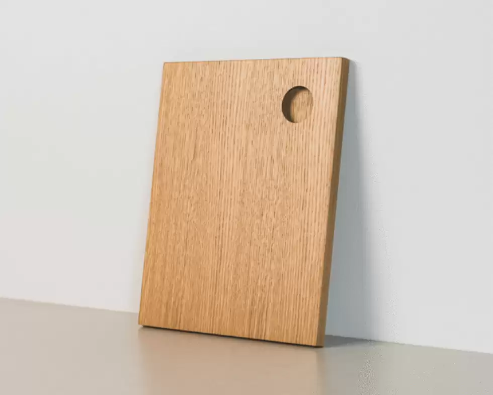 WHITE OAK ROUND SATIN flipped
