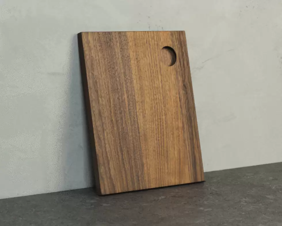 WALNUT ROUND SATIN